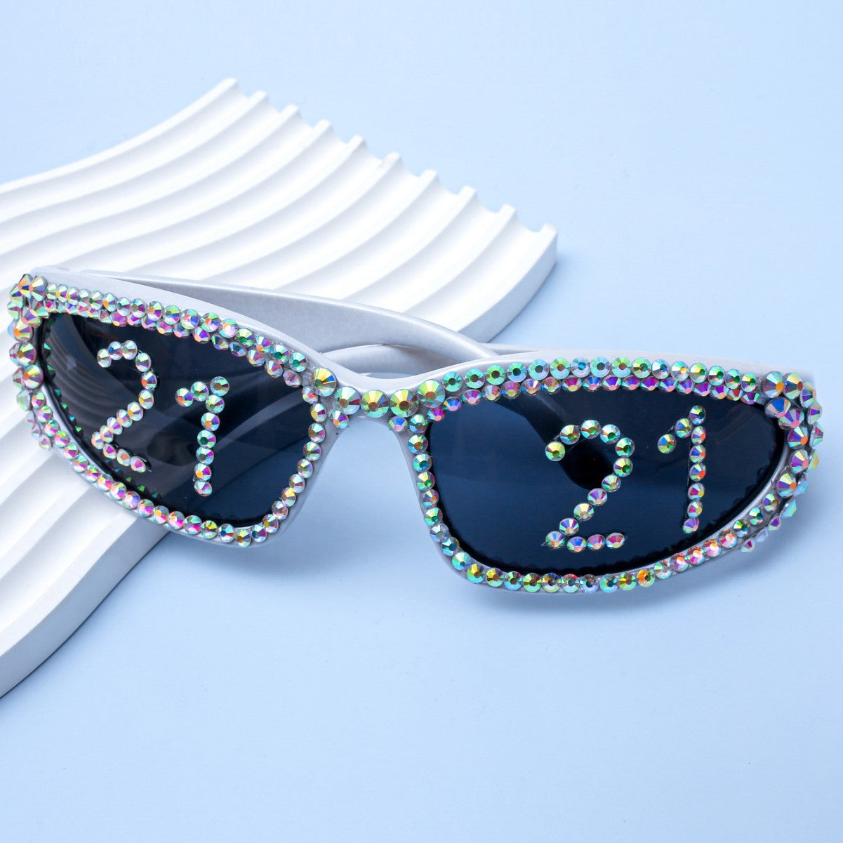 Lunettes de Soleil Femme Glamour avec Strass 3
