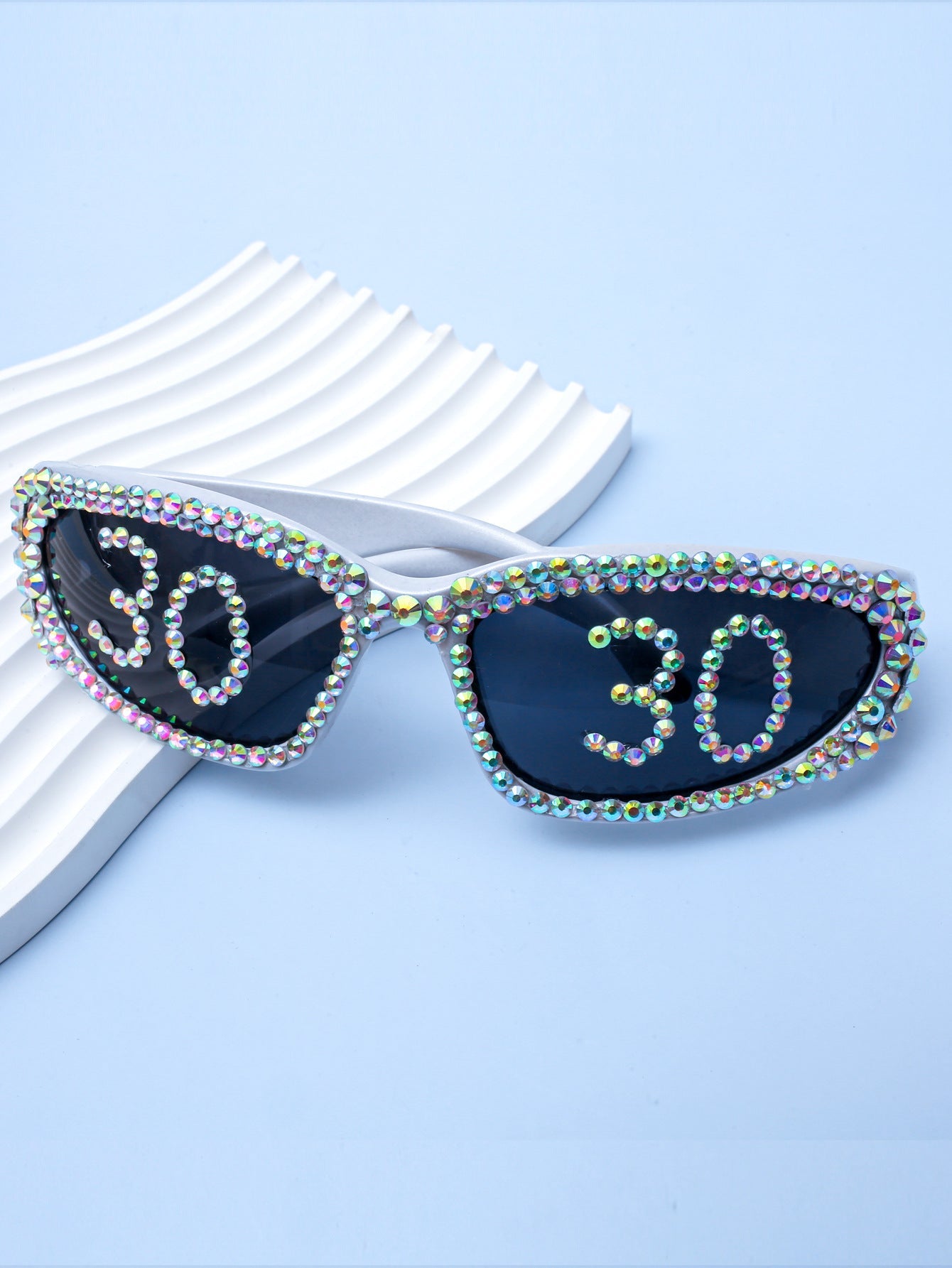 Lunettes de Soleil Femme Glamour avec Strass 6