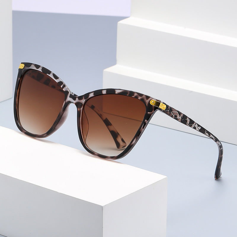 Lunettes de Soleil Femme Œil de Chat Tendance avec Protection UV 4