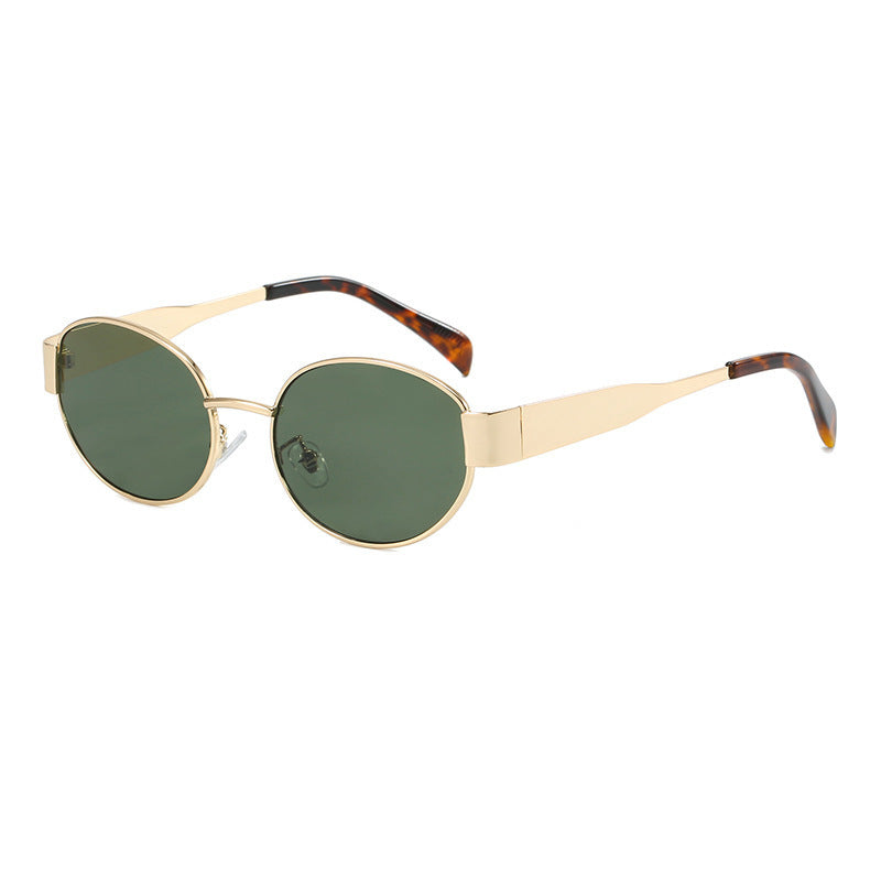 Lunettes de soleil pour femme au design ovale 0