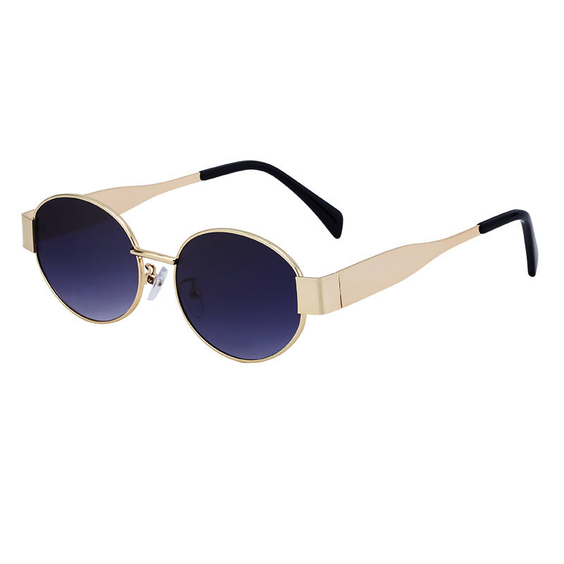 Lunettes de soleil pour femme au design ovale 5