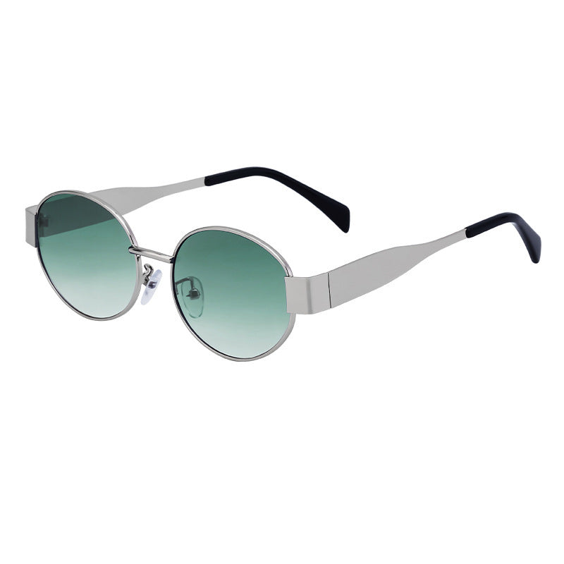 Lunettes de soleil pour femme au design ovale 9