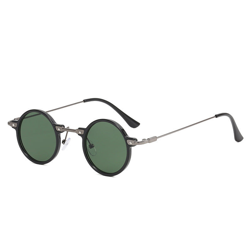 Lunettes de soleil rondes pour femme avec monture métallique 10