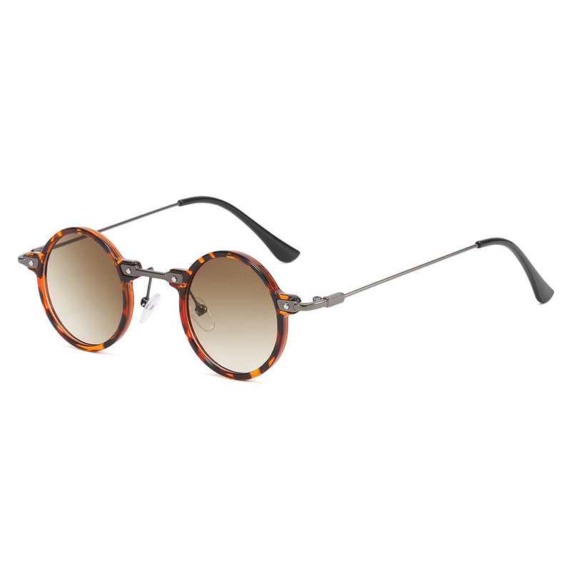 Lunettes de soleil rondes pour femme avec monture métallique 5