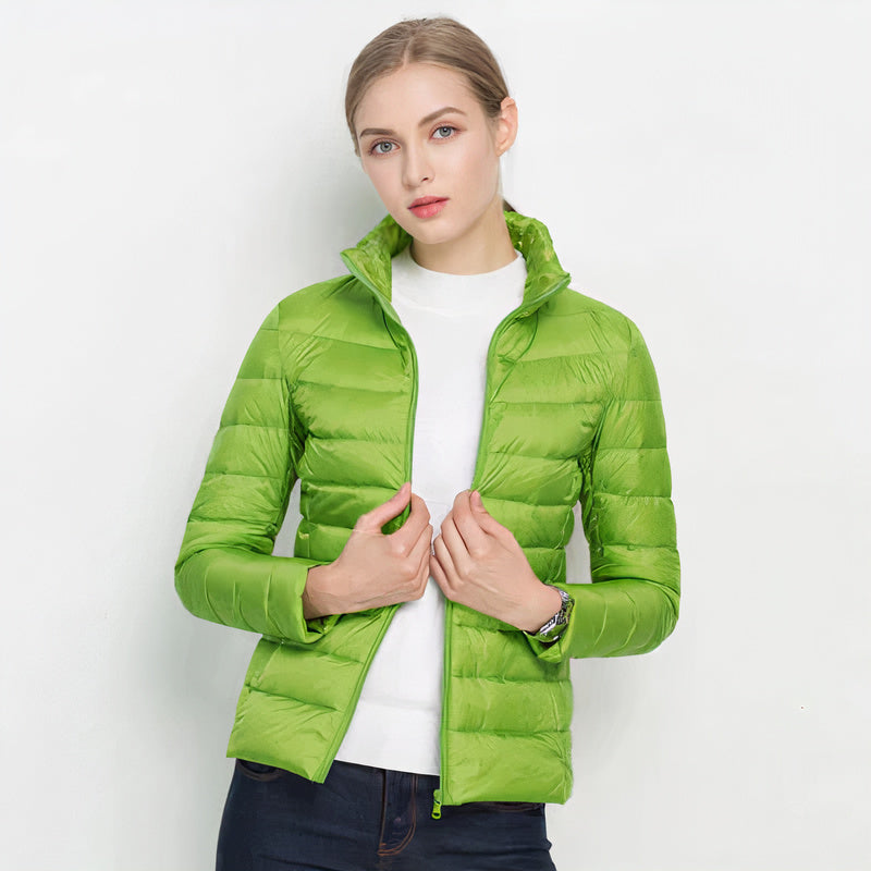 Manteau Hiver Femme Cintré Léger Col Haut Isolant 8