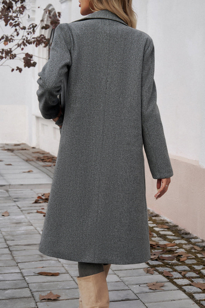 Manteau Long Femme Hiver Tailleur Tissu Durable 2