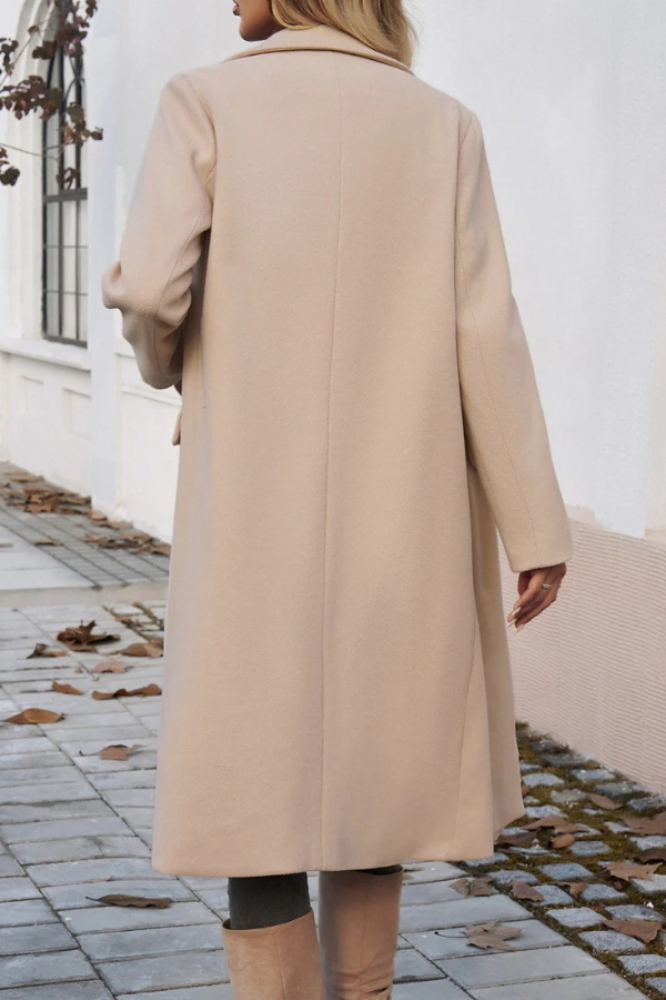 Manteau Long Femme Hiver Tailleur Tissu Durable 8
