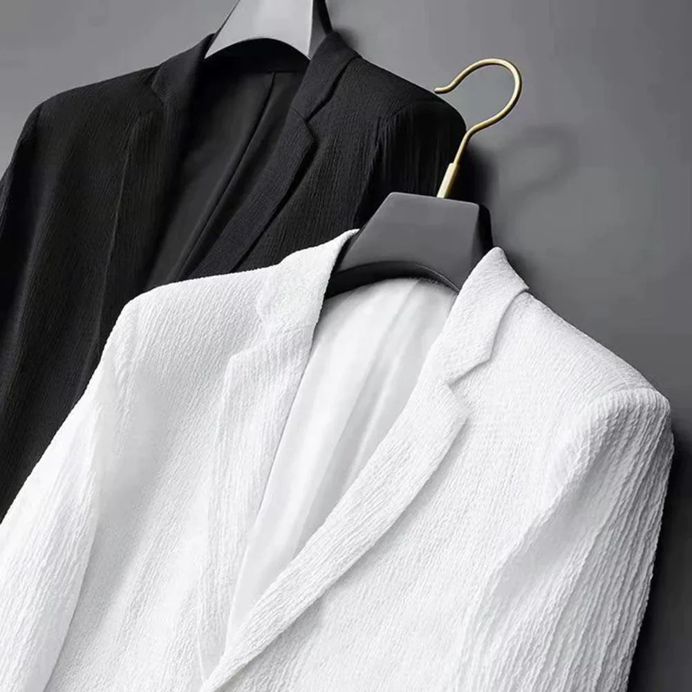 Costume Homme Décontracté avec Blazer et Pantalon en Tissu de Haute Qualité-6