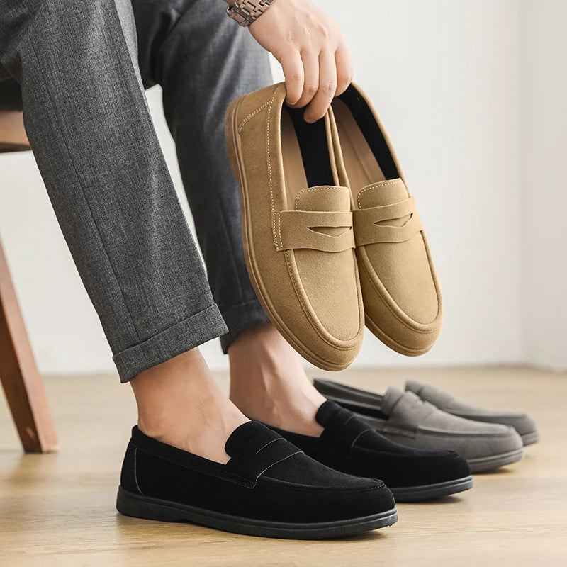 Mocassins à enfiler pour hommes décontractés 5