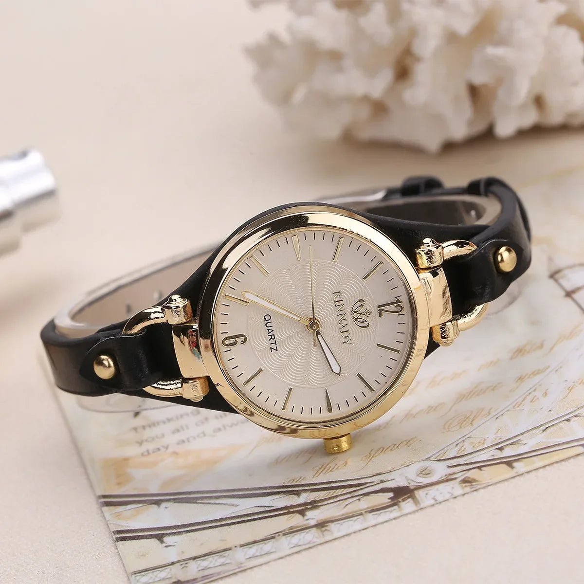 Montre Femme Ajustable à Cadran Rond 6