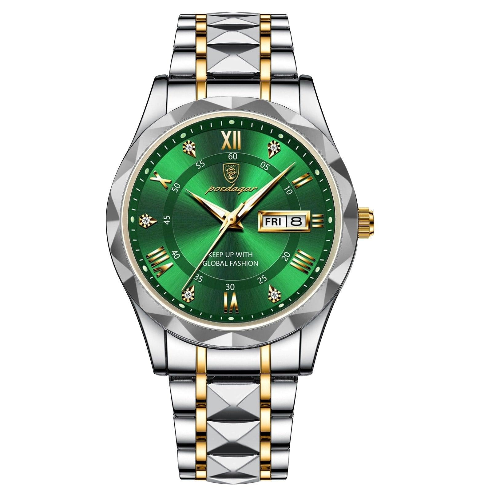 Montre Homme Étanche Design Luxe Acier Inoxydable 8
