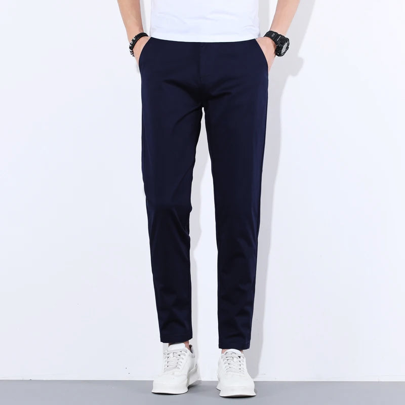 Pantalon Homme Ajusté Moderne avec Poches Pratiques 2