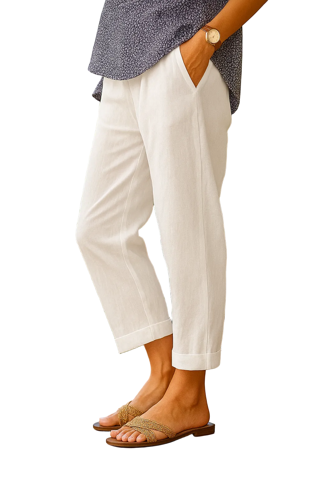 Pantalon léger pour femmes style décontracté 0
