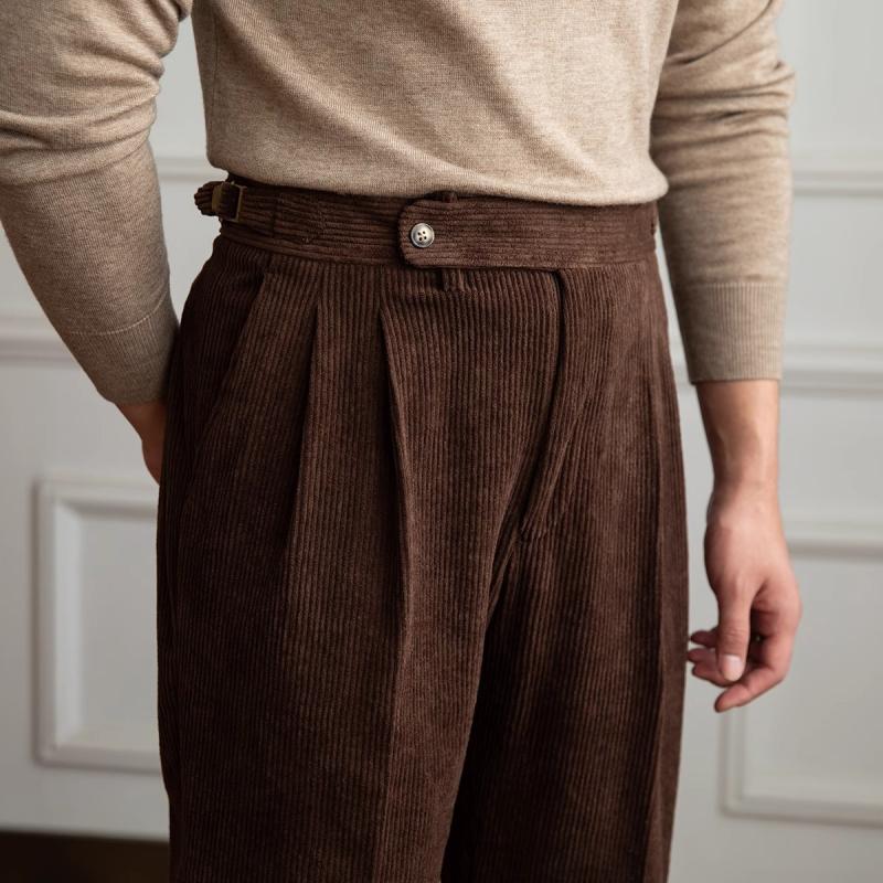 Pantalon pour Homme Coupe Droite Rétro 11