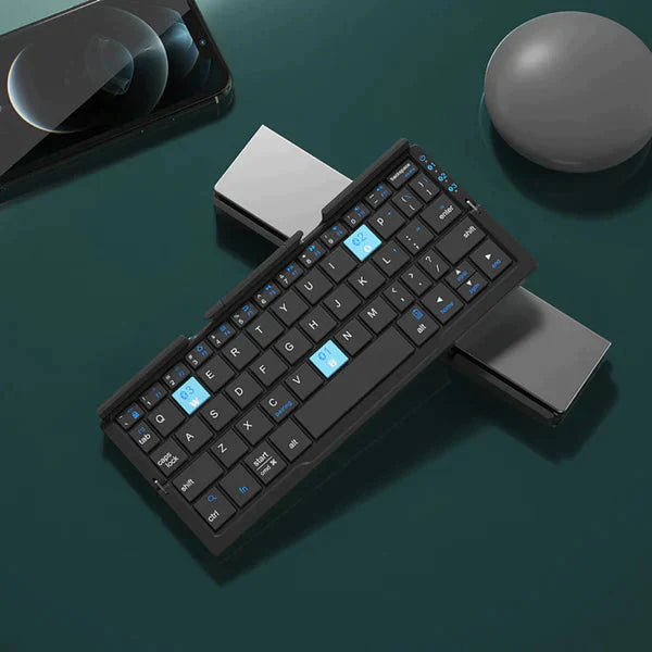Clavier Portable Bluetooth Noir Compact Ergonomique Plastique Durable-5