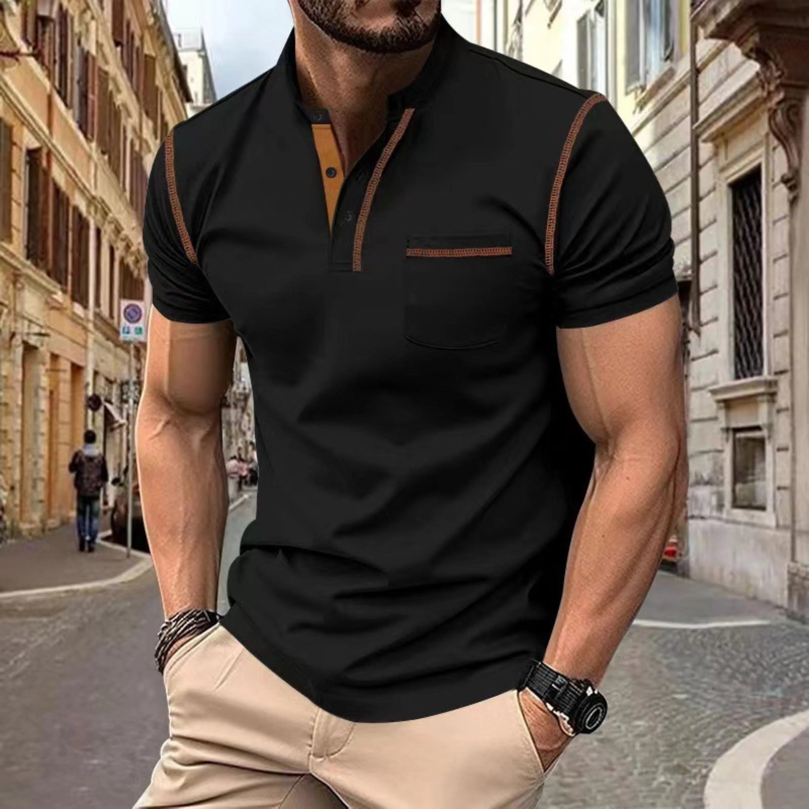 Polo Homme Classique Polyvalent 0