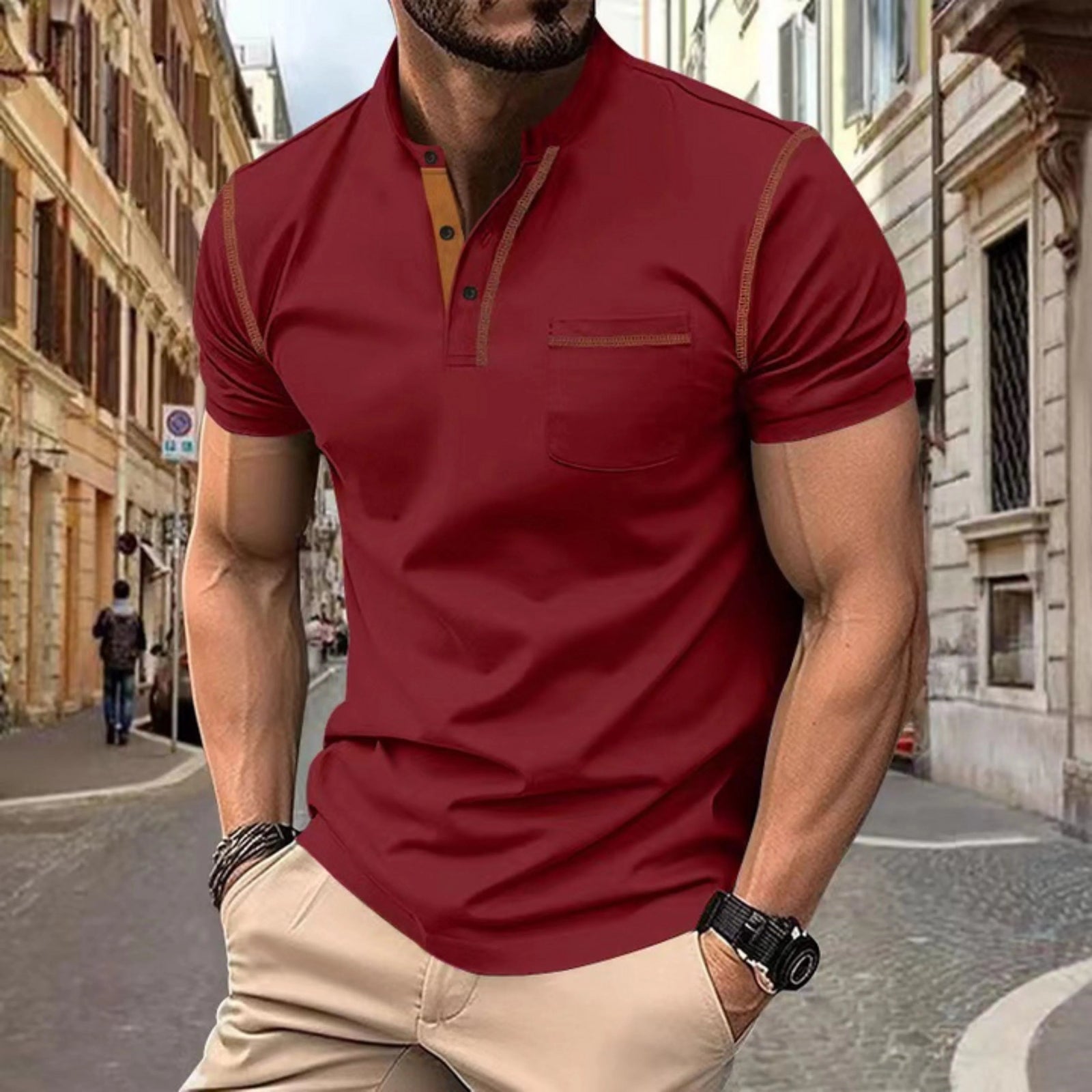 Polo Homme Classique Polyvalent 3
