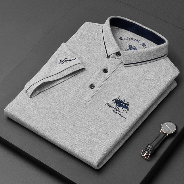 Polo Homme Manche Courte en Coton Moderne 3