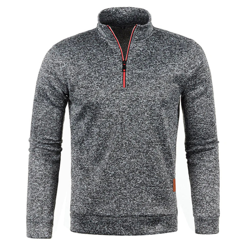 Polo Homme Manche Longue Style Casual 3