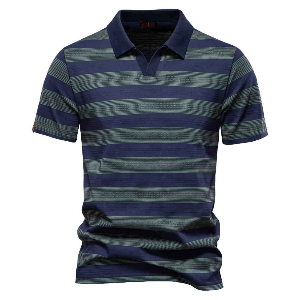 Polo Homme Rayé Classique Tendance 0