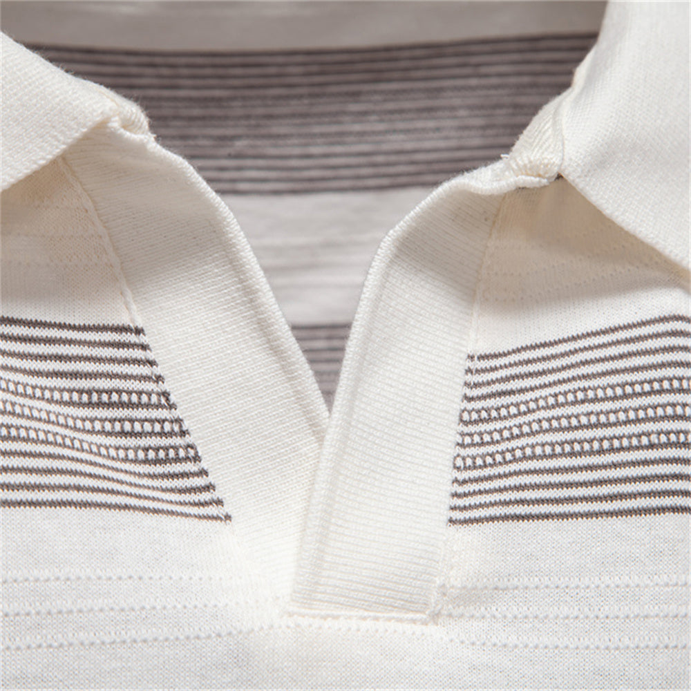 Polo Homme Rayé Classique Tendance 4