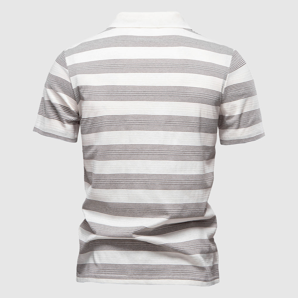 Polo Homme Rayé Classique Tendance 5