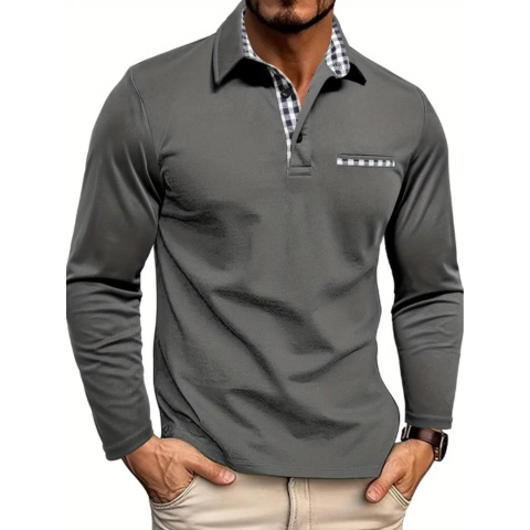Polo à Manches Longues pour Homme Chic 1