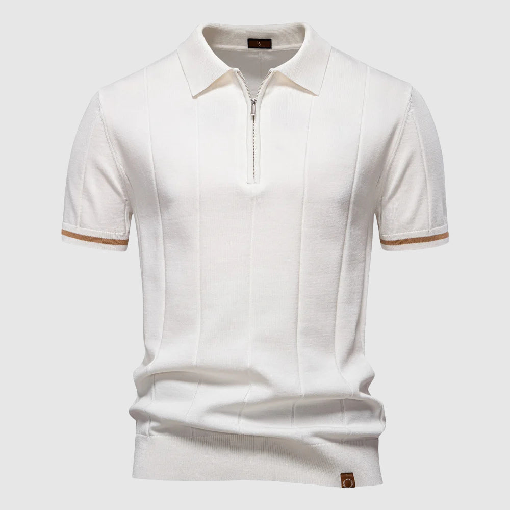 Polo pour Homme à Col Zippé Moderne 2