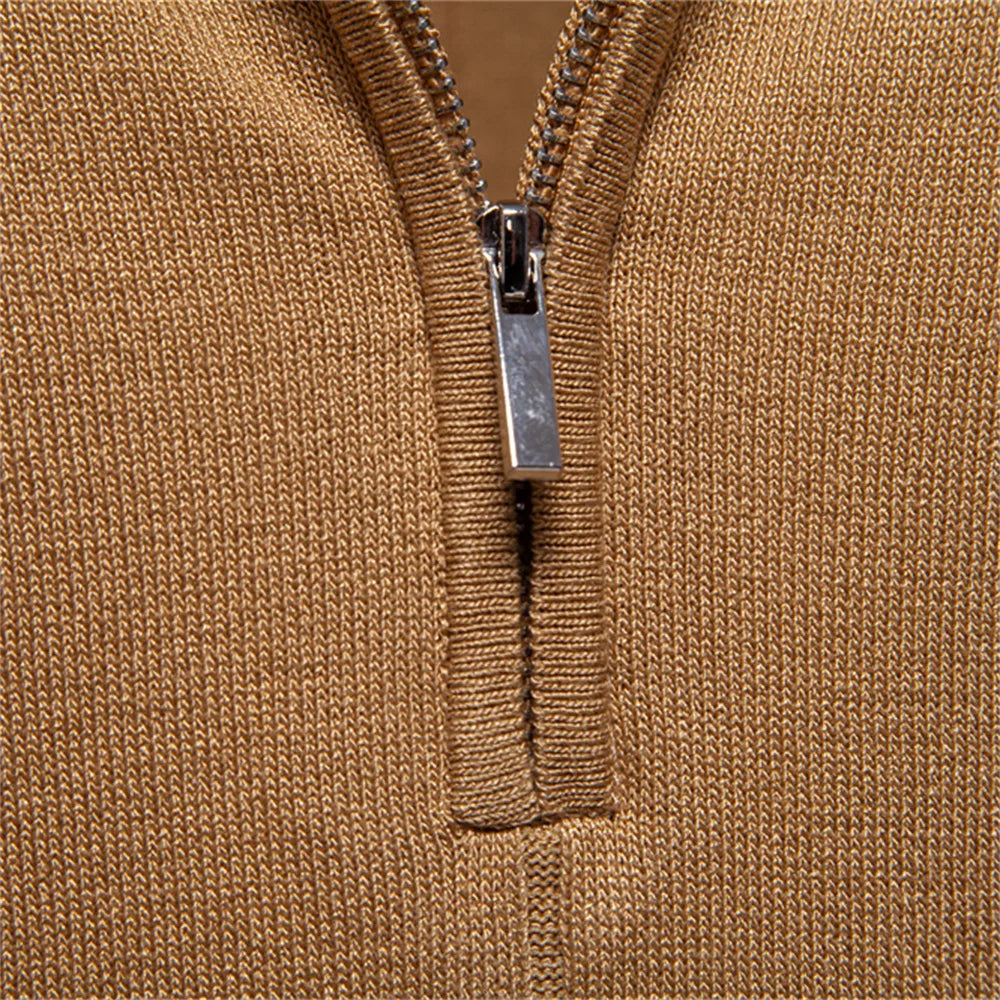 Polo pour Homme à Col Zippé Moderne 7