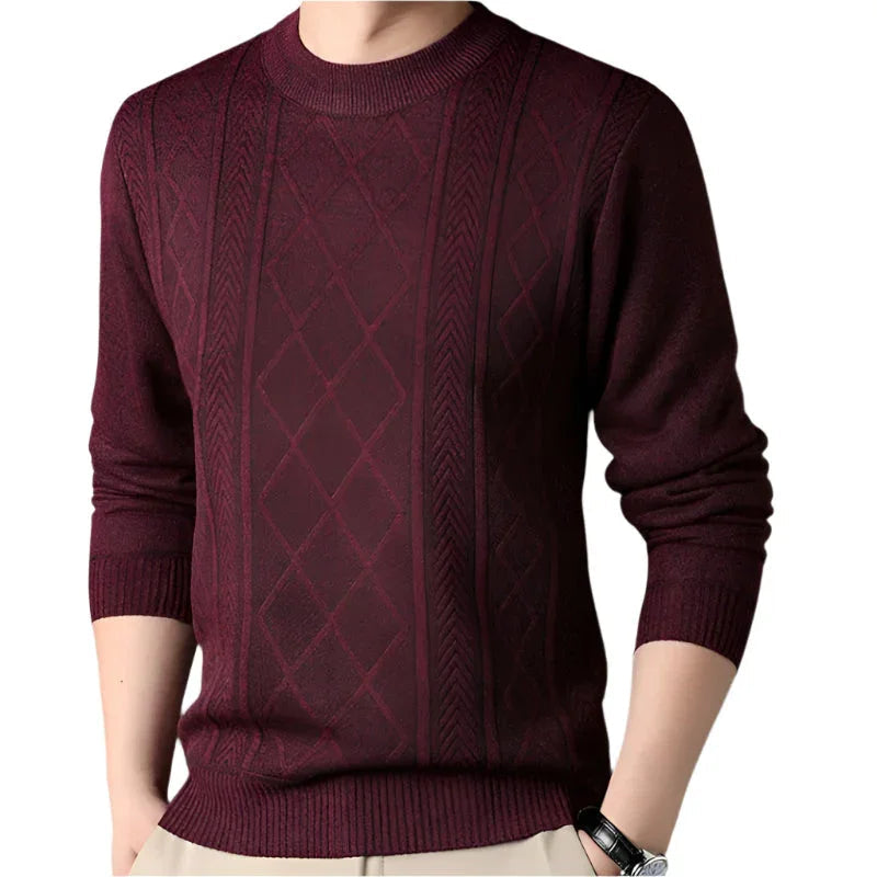 Pull Classique à Col Rond pour Hommes 8