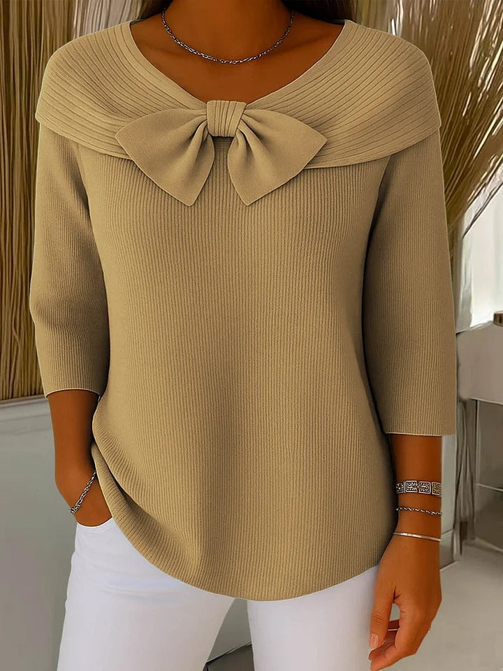 Pull Femme Chic avec Nœud 2