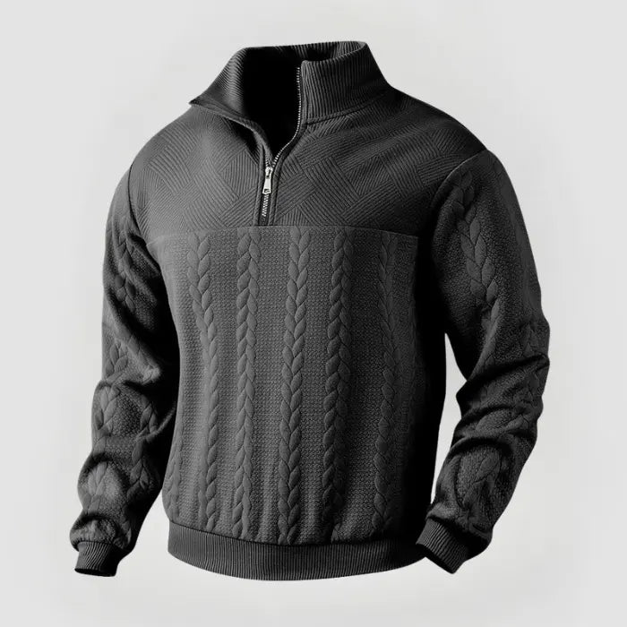 Pull Homme Classique à Zip Moderne 11