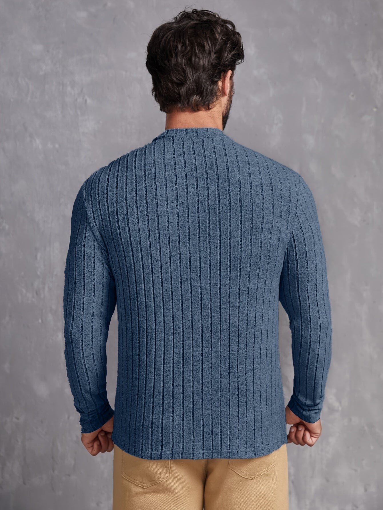 Pull Homme Décontracté Col Rond Style Moderne 3