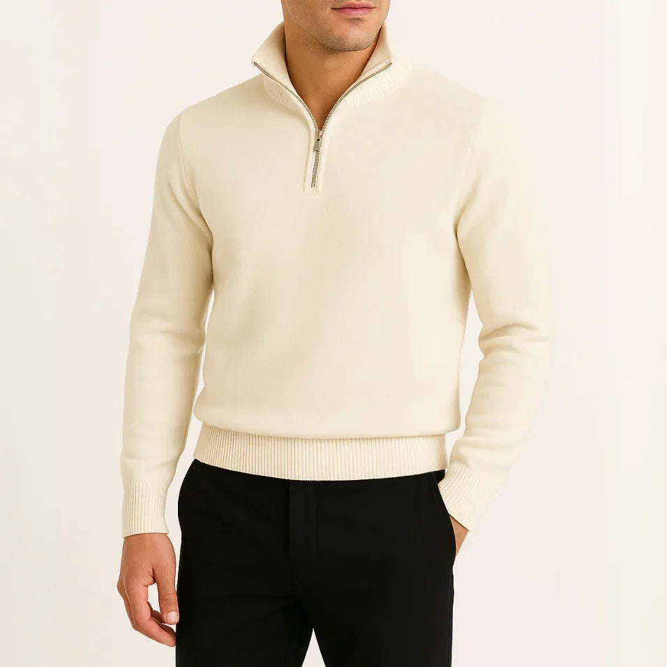 Pull Homme Demi-Zip Style Décontracté 5