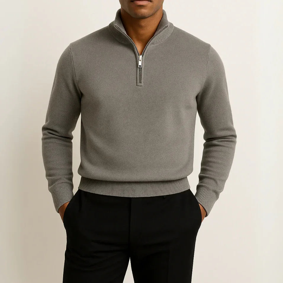 Pull Homme Demi-Zip Style Décontracté 6