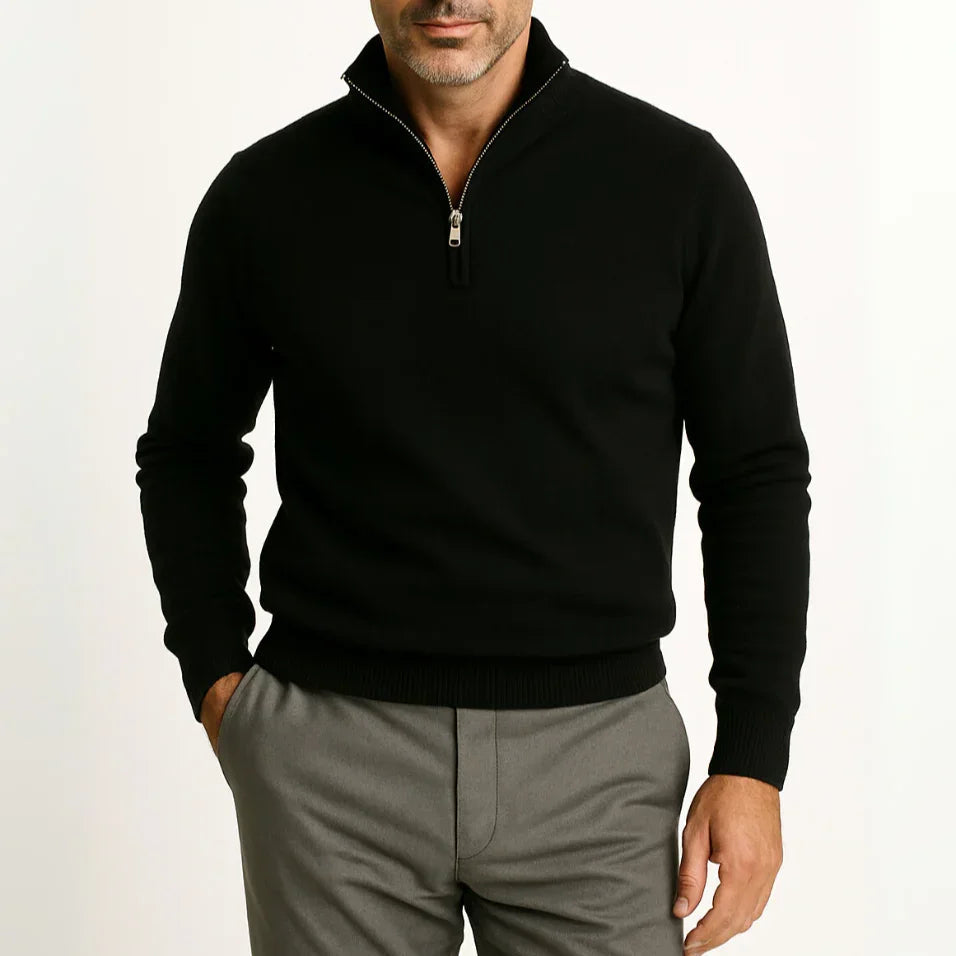 Pull Homme Demi-Zip Style Décontracté 8
