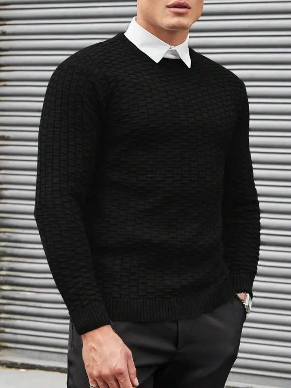 Pull Homme Design Jacquard Moderne 3