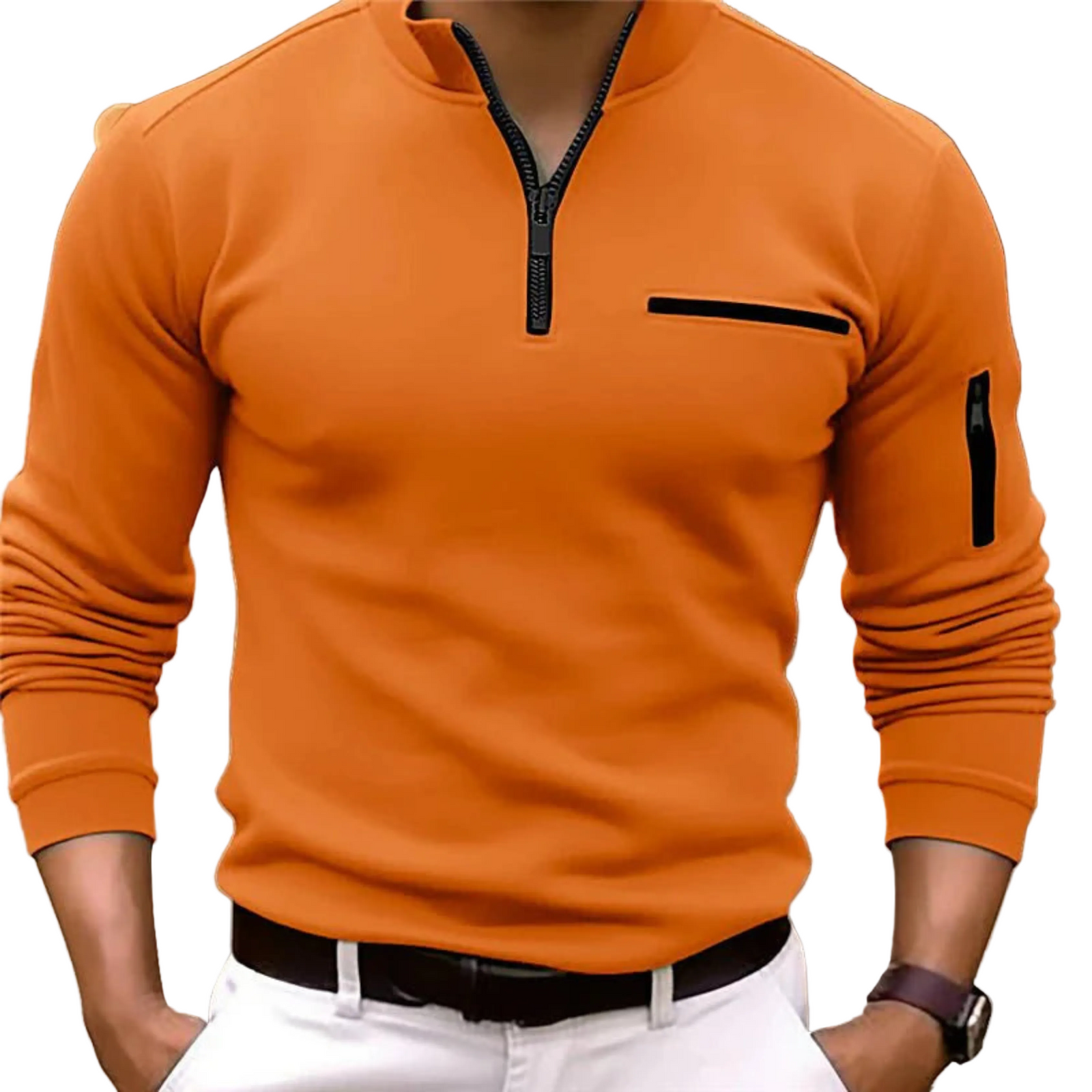 Pull Homme Zippé Confortable Polyvalent 2