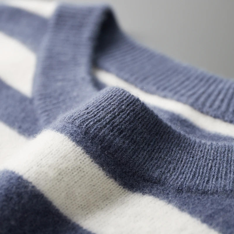 Pull à Rayures pour Homme 7