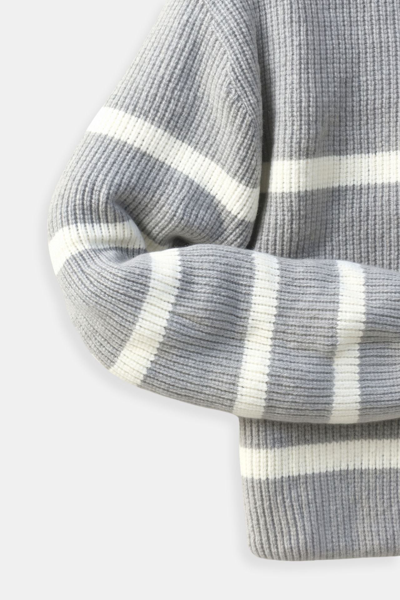 Pull à Zip pour Hommes en Mélange de Laine 5