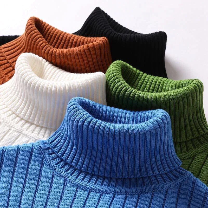 Pull à col roulé pour homme élégant 5