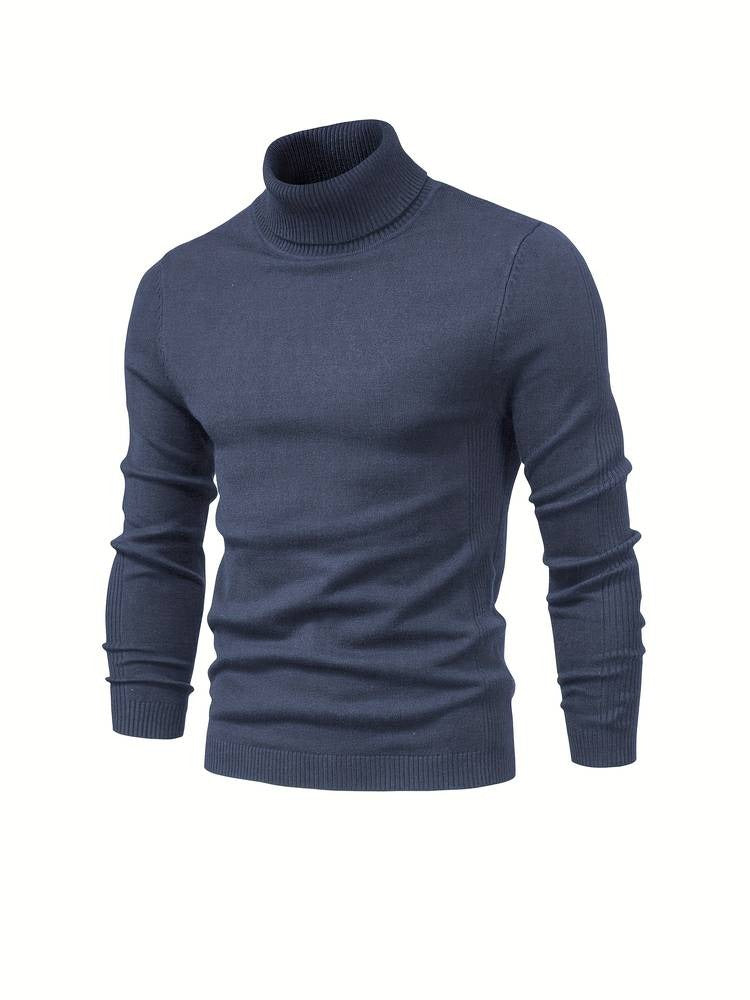 Pull à col roulé pour hommes ajusté 5