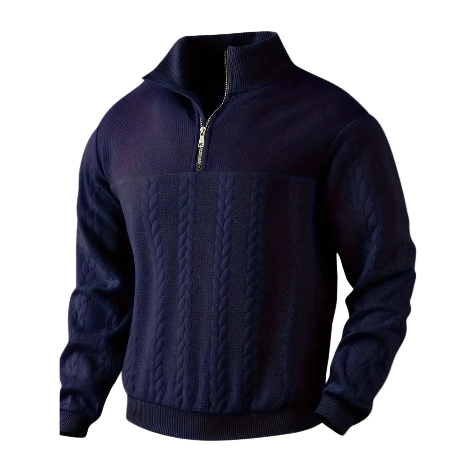 Pull à fermeture éclair pour homme moderne 0