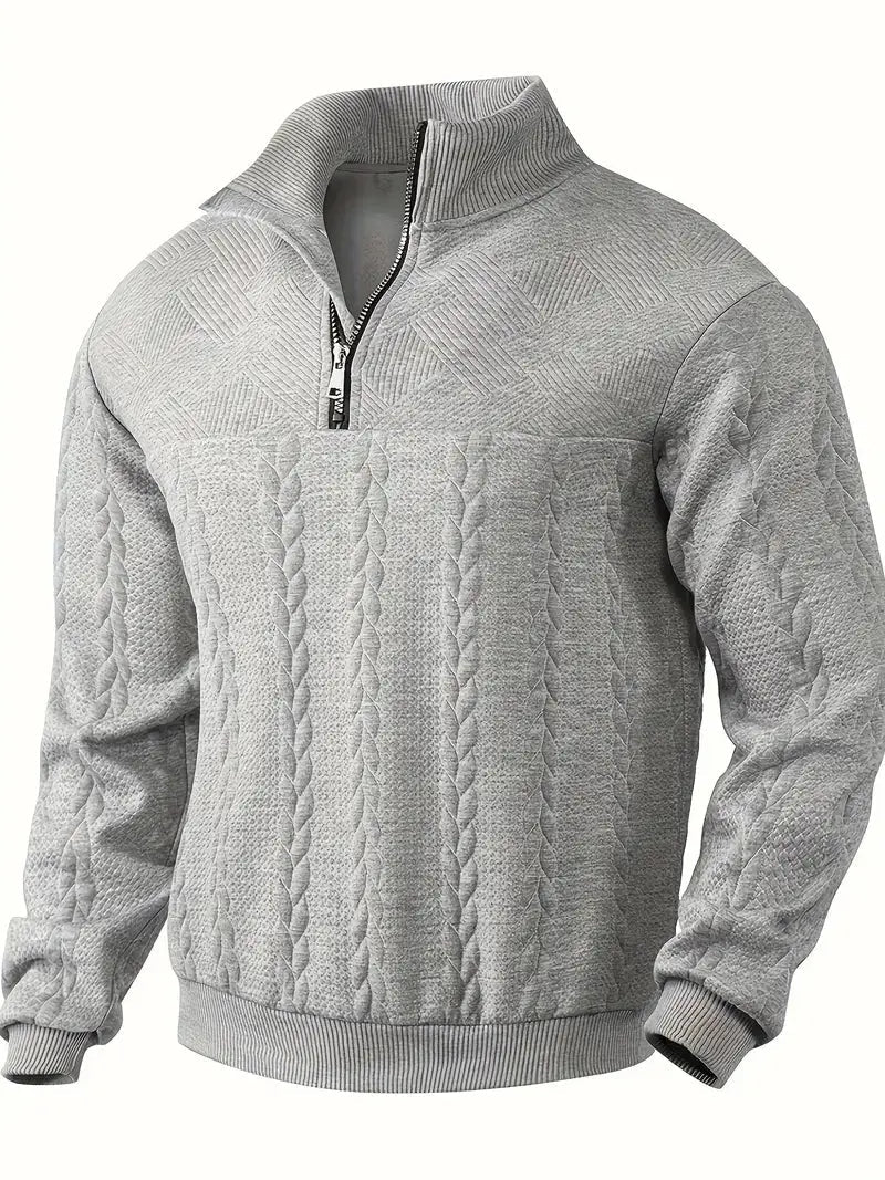 Pull à fermeture éclair pour homme moderne 2