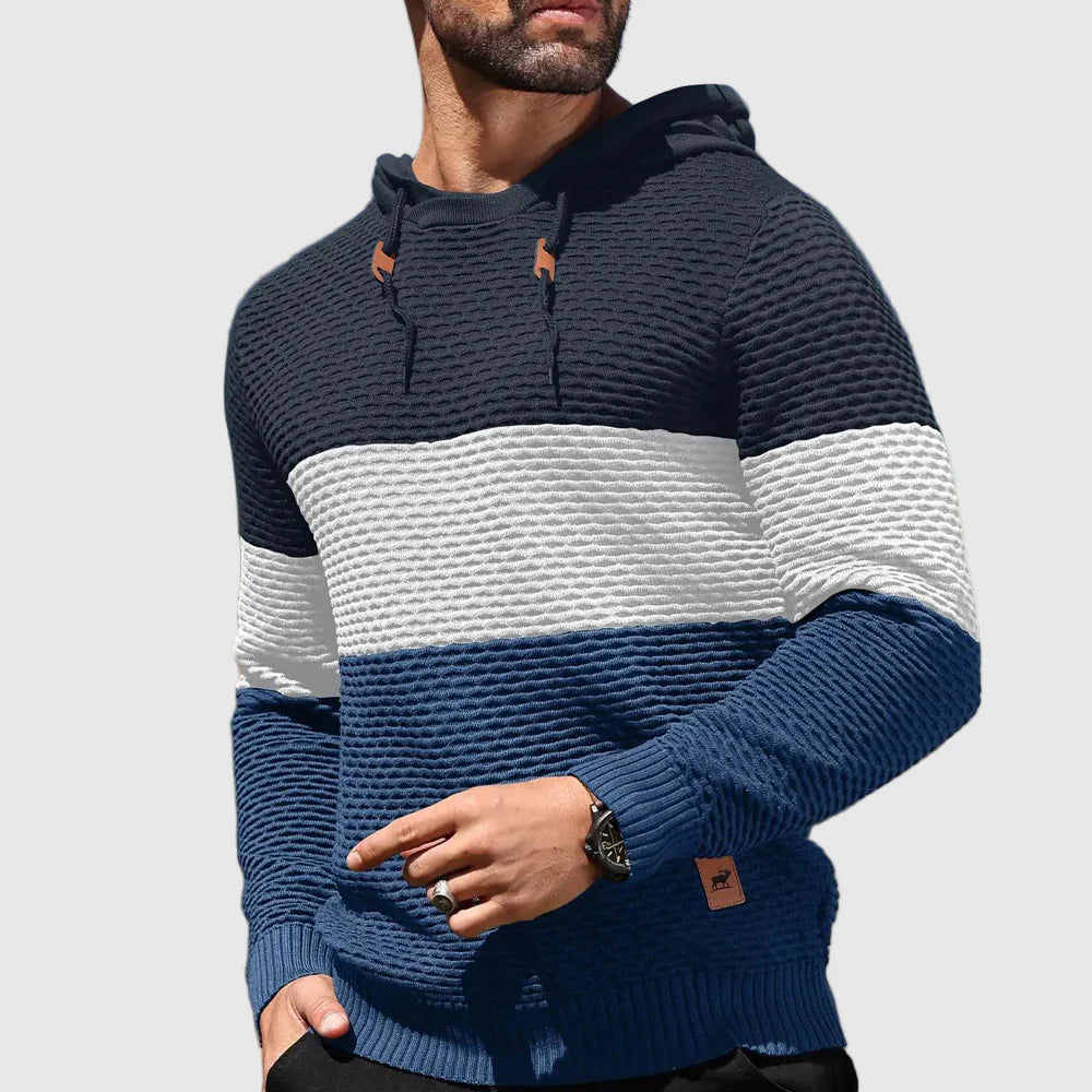 Pull en Tricot pour Homme à Rayures 5