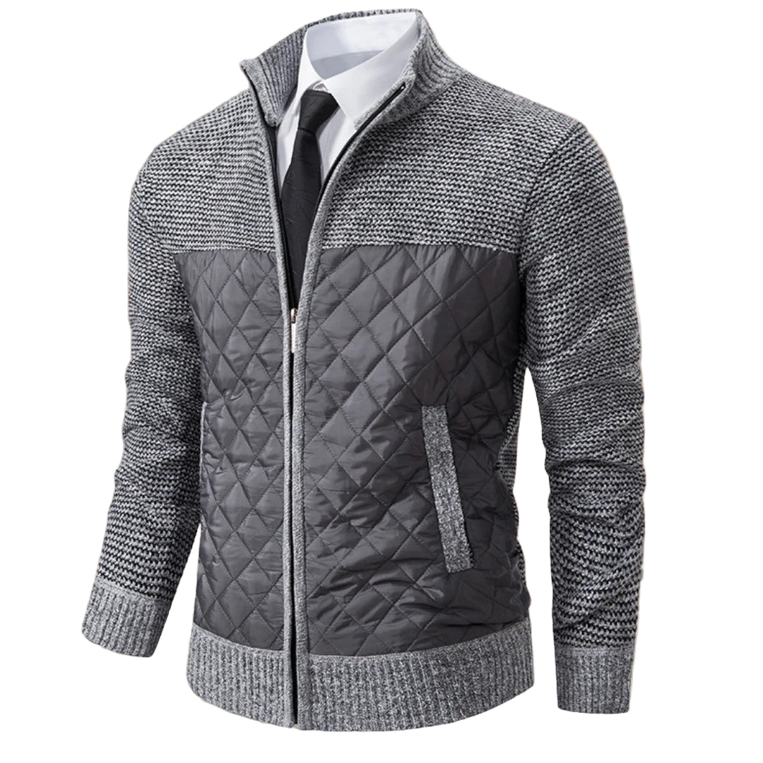 Pull pour Homme Matelassé à Motif Losange 0