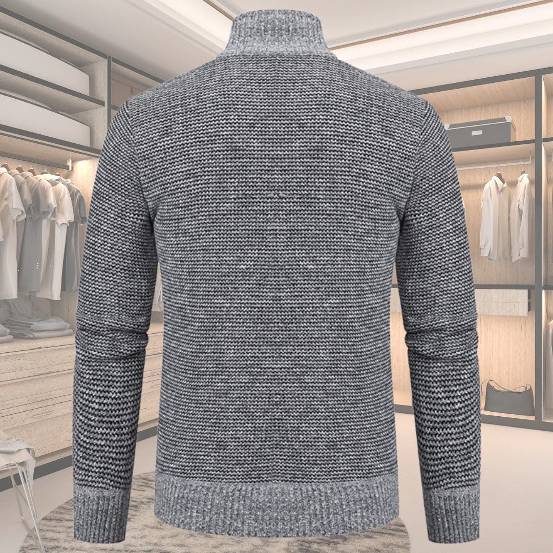 Pull pour Homme Matelassé à Motif Losange 1