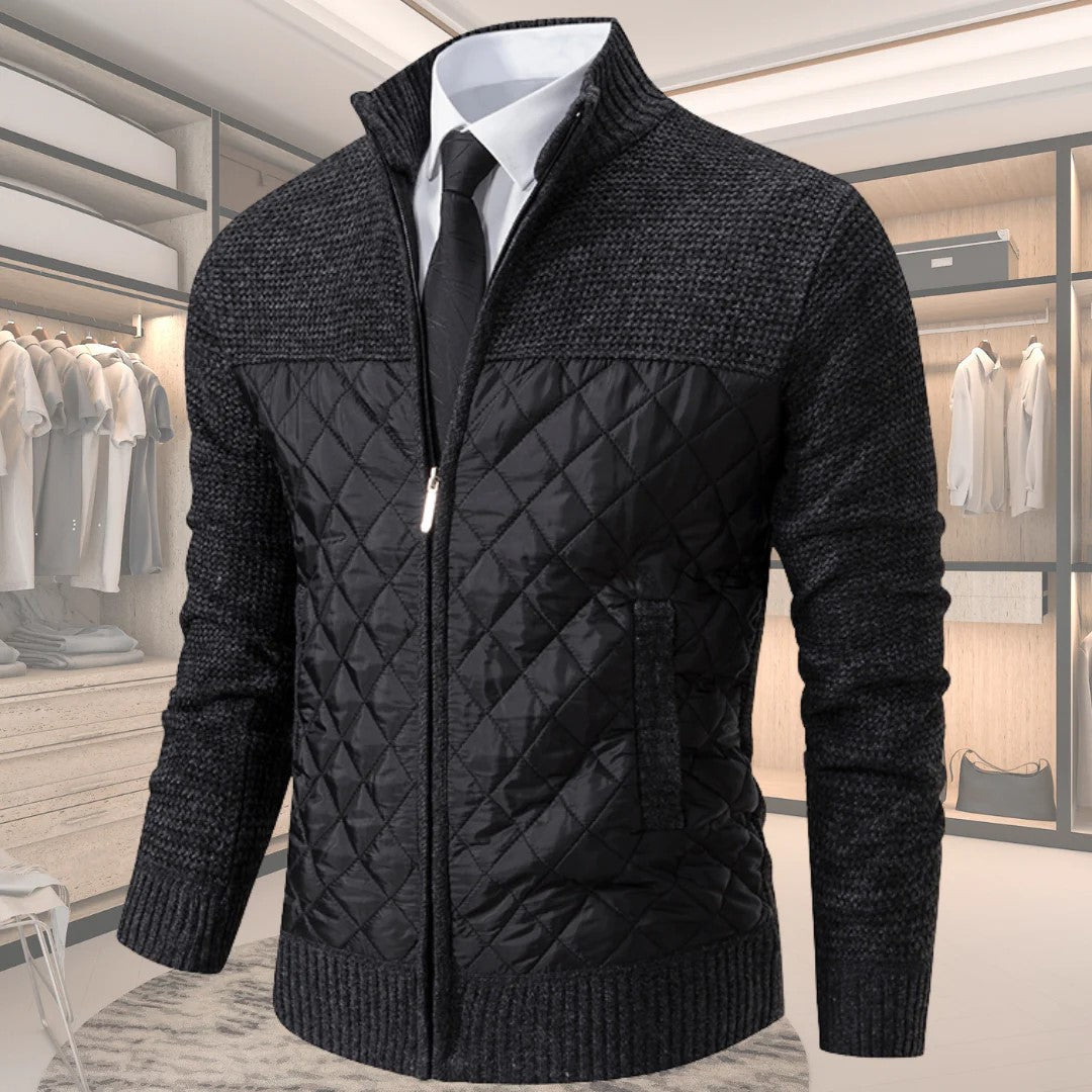 Pull pour Homme Matelassé à Motif Losange 2