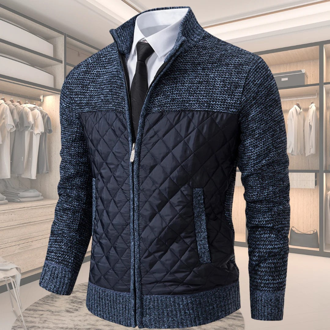 Pull pour Homme Matelassé à Motif Losange 3