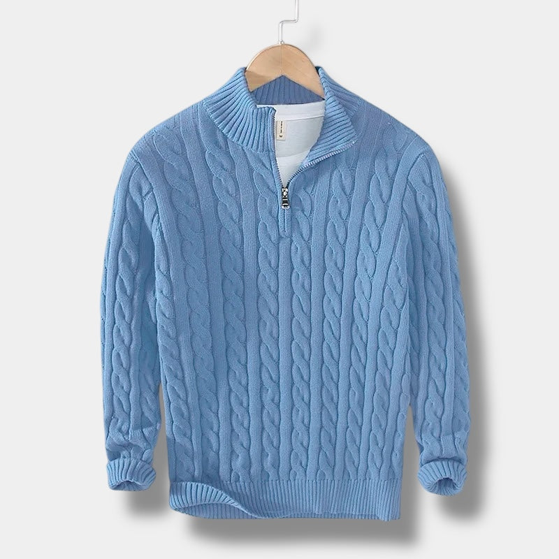 Pull pour Hommes Col Montant en Jacquard 9